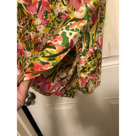 Women's Vintage Night Gown Robe House Duster Handmade Floral Button Up - Picture 5 of 12
